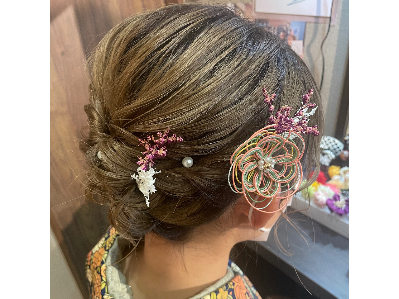 optionヘアセット(髪飾り付き)\1,650