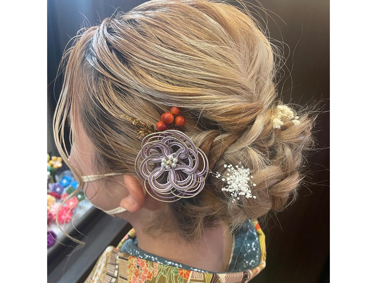 optionヘアセット(髪飾り付き)\1,650