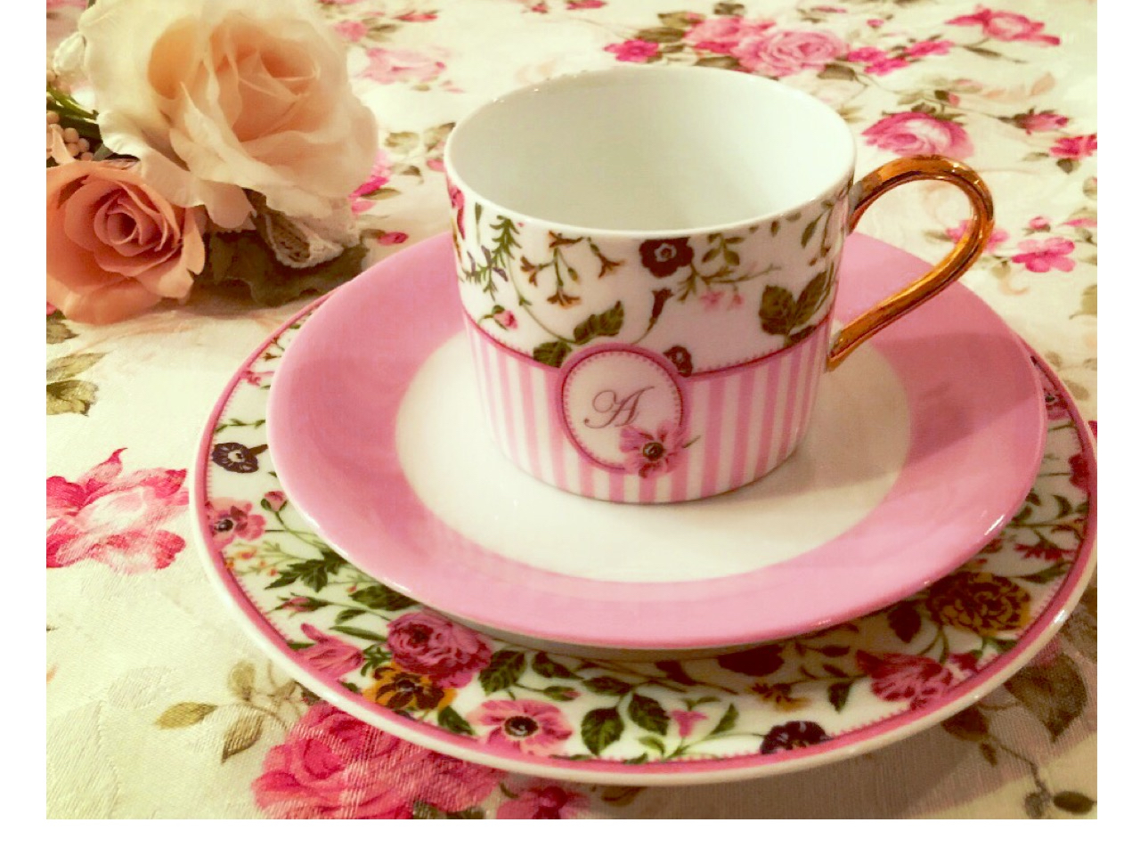 1DAYレッスンのカップandソーサー