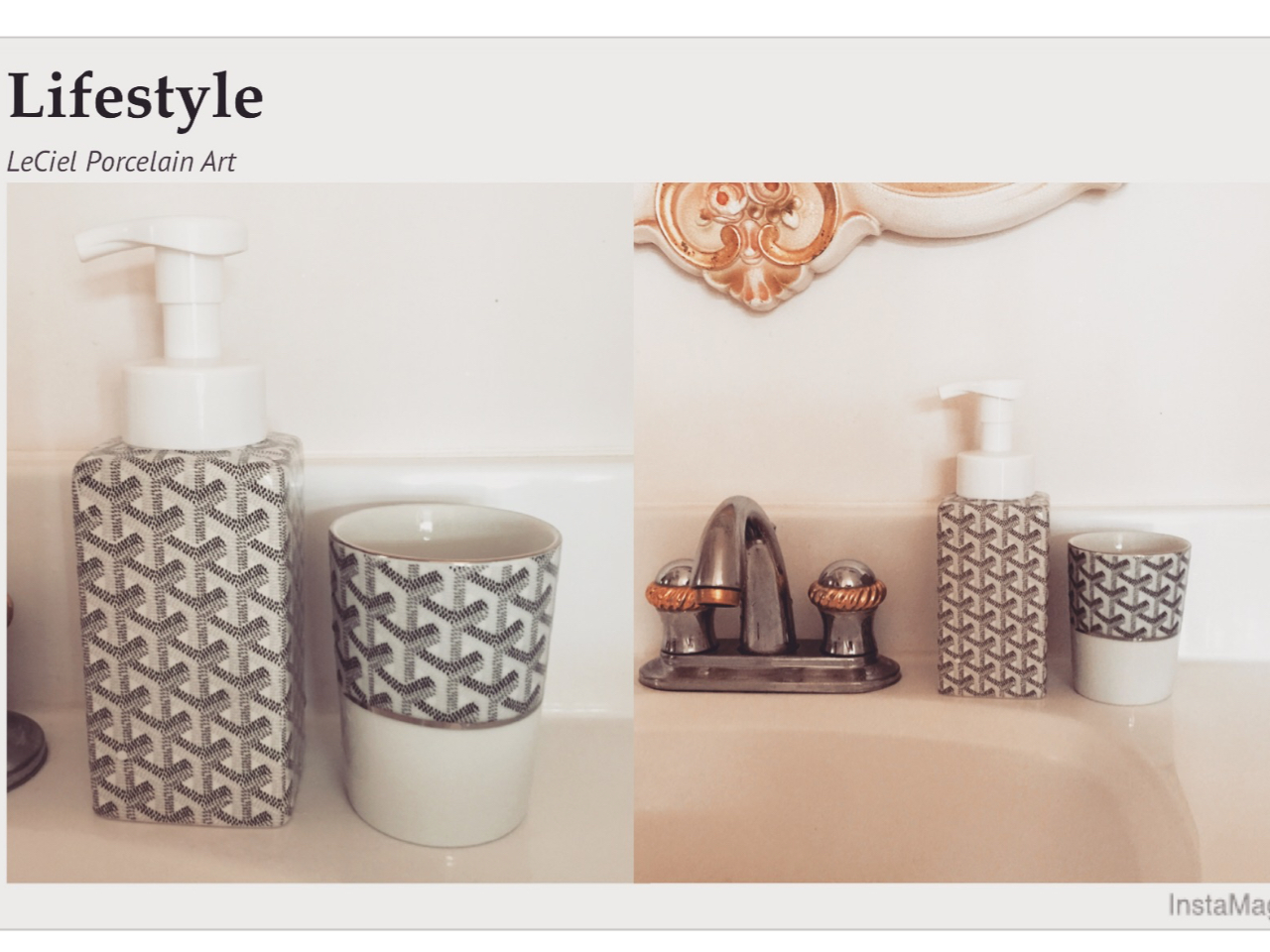 ハンドソープディスペンサー&コップ