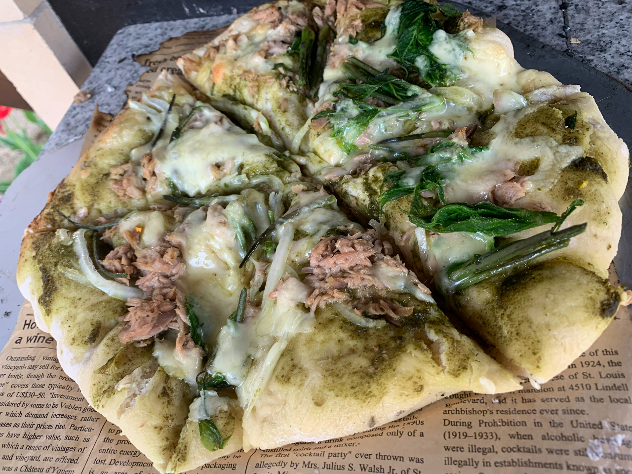 山菜ピザにもチャレンジ?