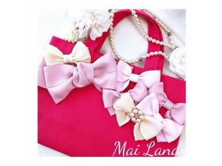 名古屋駅 ハンドメイド体験 可愛いリボンたっぷりバッグ作り体験 針も糸も使いません Mai Land じゃらん遊び体験