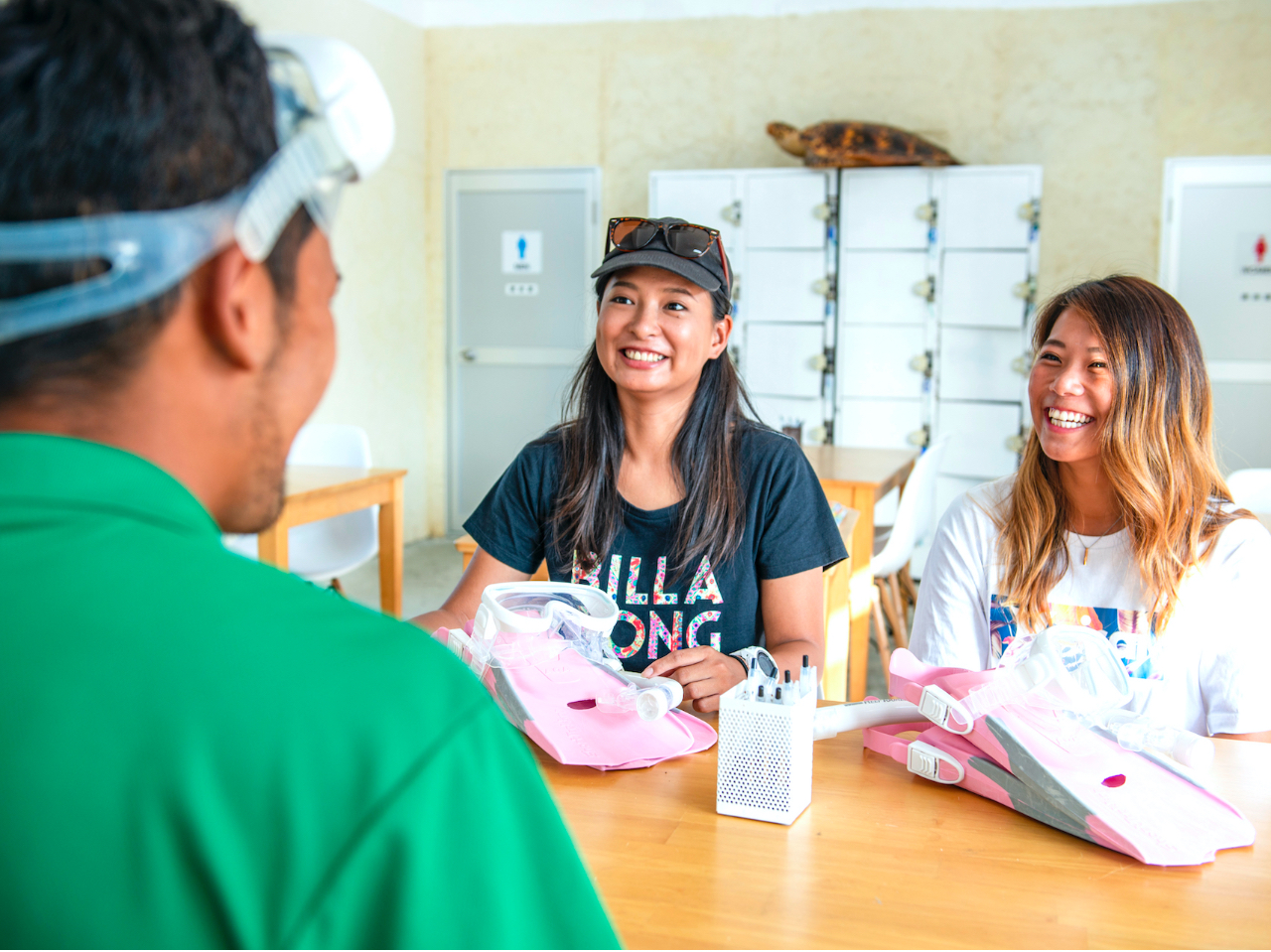 器材の使い方もしっかりとレクチャーします。