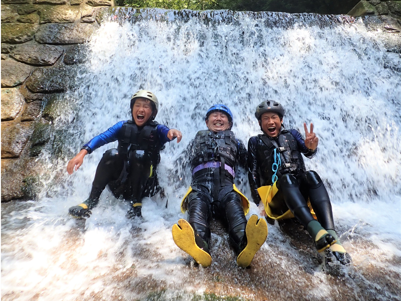 水が気持ちいい!