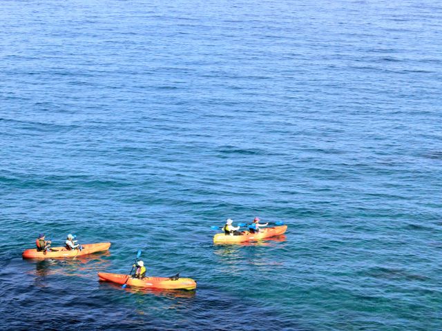 シーカヤックと体験ダイビングを一日で楽しめます