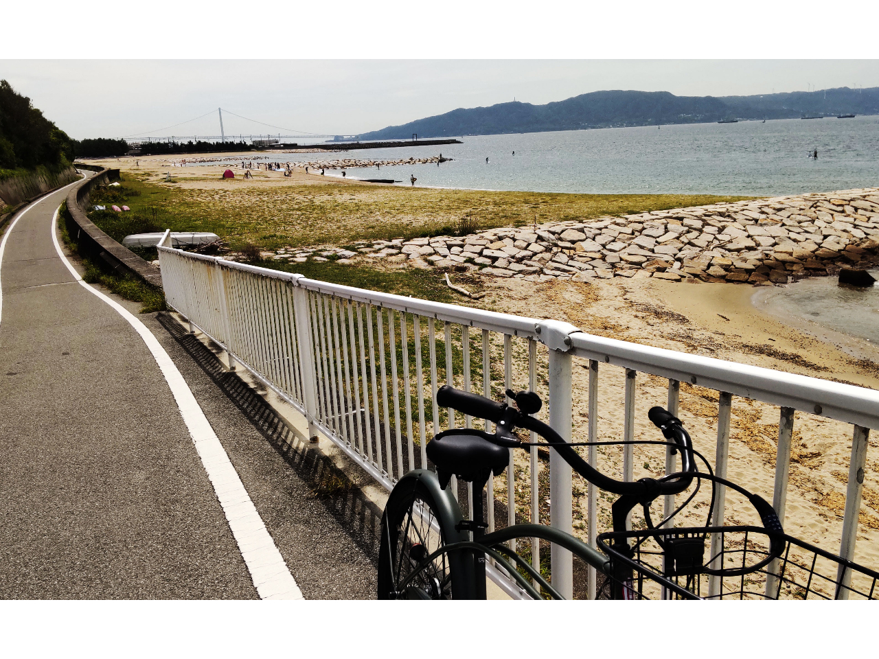 兵庫・明石】ビーチクルーザーで海辺をのんびりサイクリング！1日 