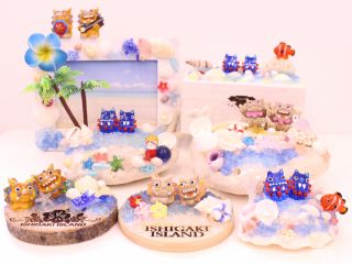 フォトフレームや宝箱・トレイにのせてかわいい置物が作れます