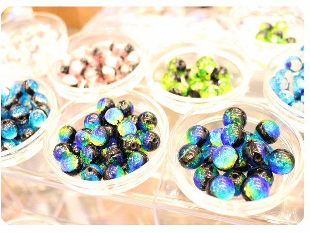 人気のホタルガラスも選べます