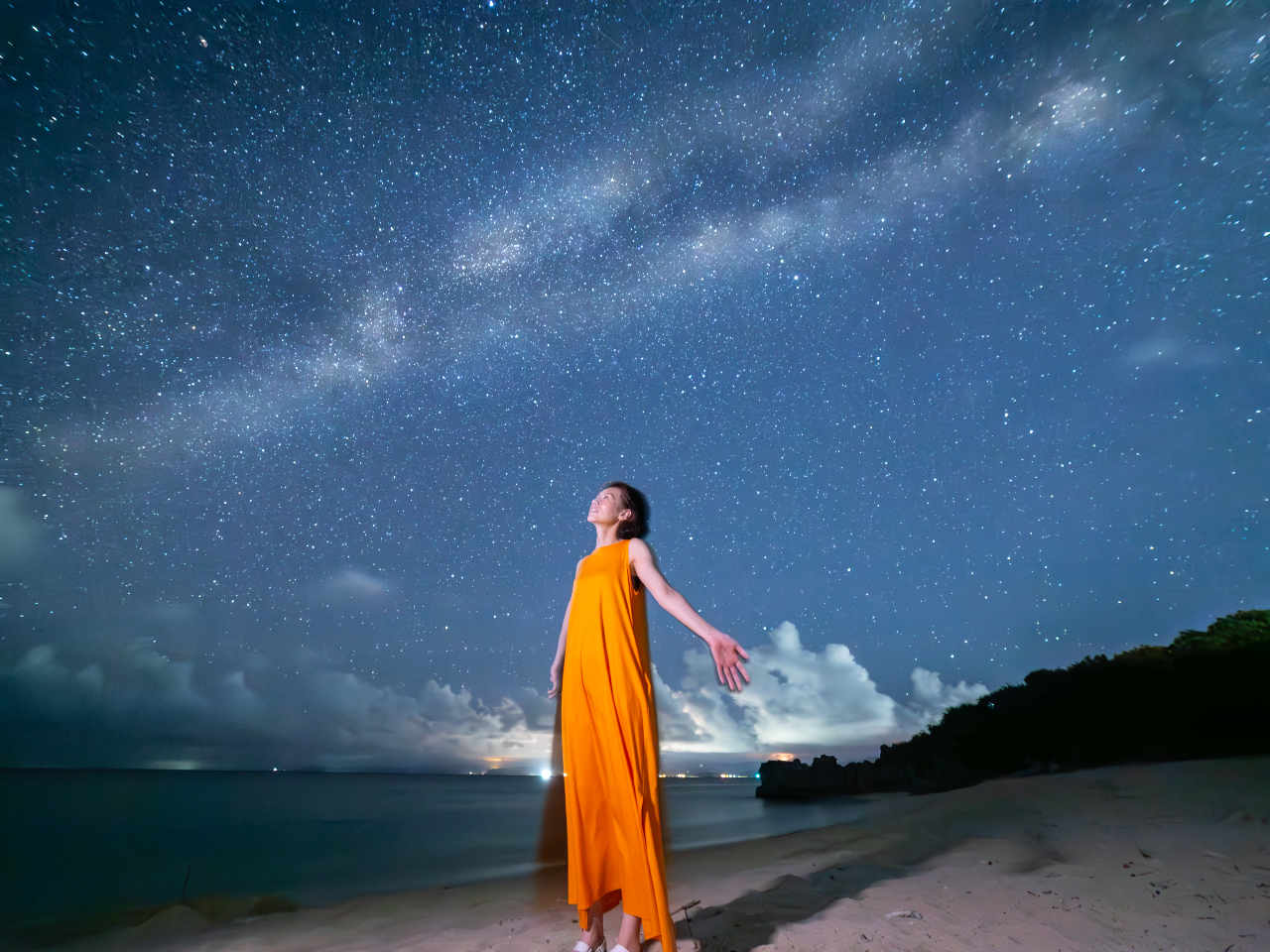天候に恵まれれば、流れ星に出会うことも珍しくありません。星降る夜をお楽しみください。