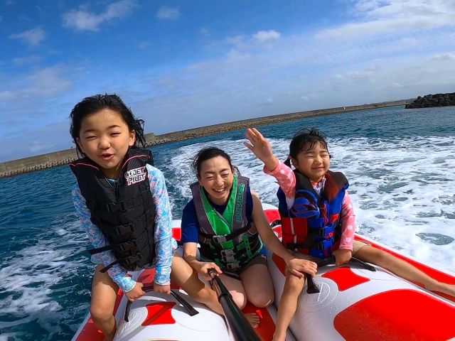 海遊びの定番3点セット♪泳げない方でも安心してお遊びできます♪もちろん絶叫好きの方も楽しめます♪