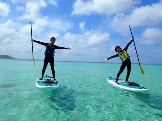 海キレイ!サップ最高!