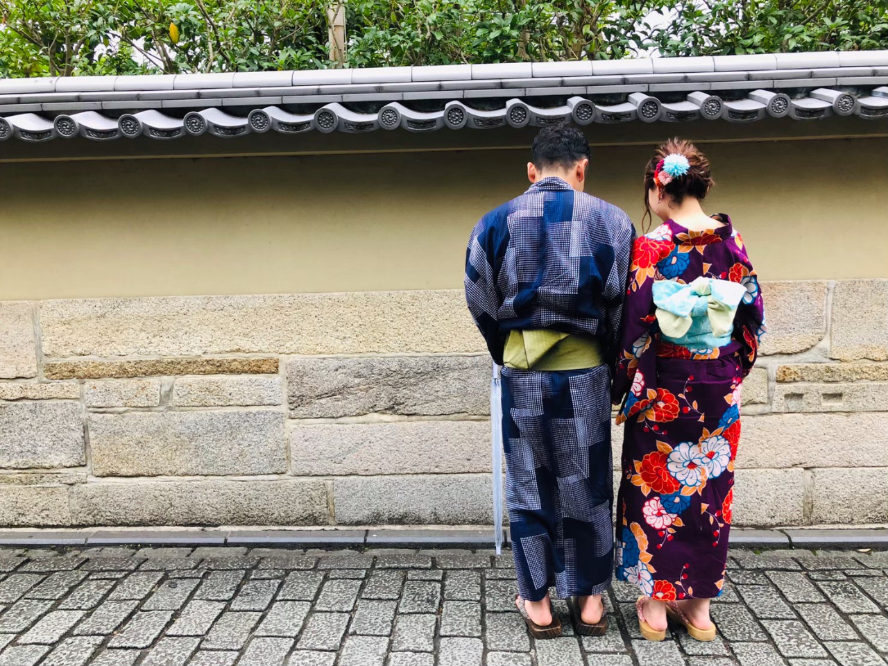 カップルでインスタ映え 咲く都カップルプラン 浴衣レンタル 当日予約ok 返却時間19 00まで 京都着物レンタル咲く都 祇園店 じゃらん遊び体験