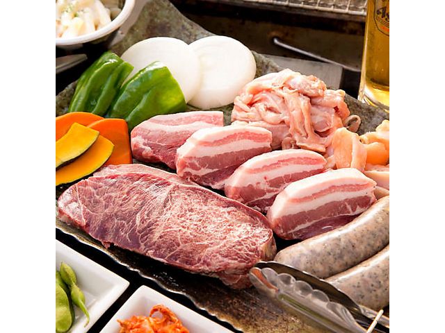 2時間飲み放題付き!お肉ガッツリコース4, 980円