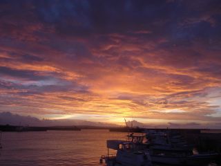 宮古島の綺麗なサンセットを楽しみながらブリーフィング!!
