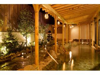 男性側露天風呂