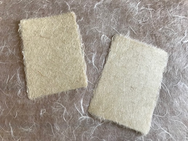 【新潟・弥彦】麻繊維の和紙をつくろう!手すき麻紙づくり体験!≪ハガキサイズの和紙...