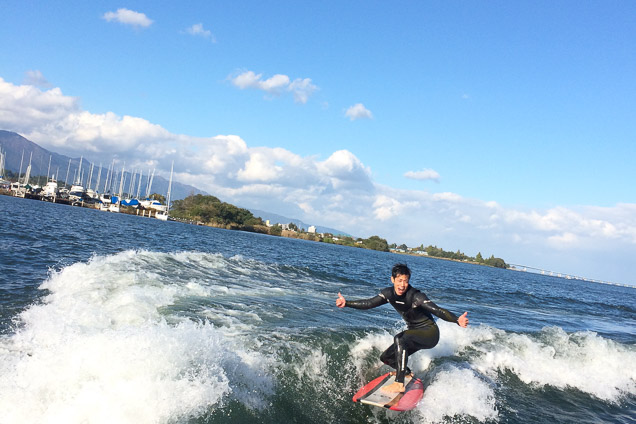 滋賀県 琵琶湖 ウェイクサーフィン 90分 体験プラン Surf Sound じゃらん遊び体験