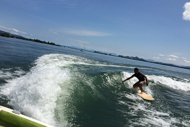 滋賀県 琵琶湖 ウェイクサーフィン 90分 体験プラン Surf Sound じゃらん遊び体験