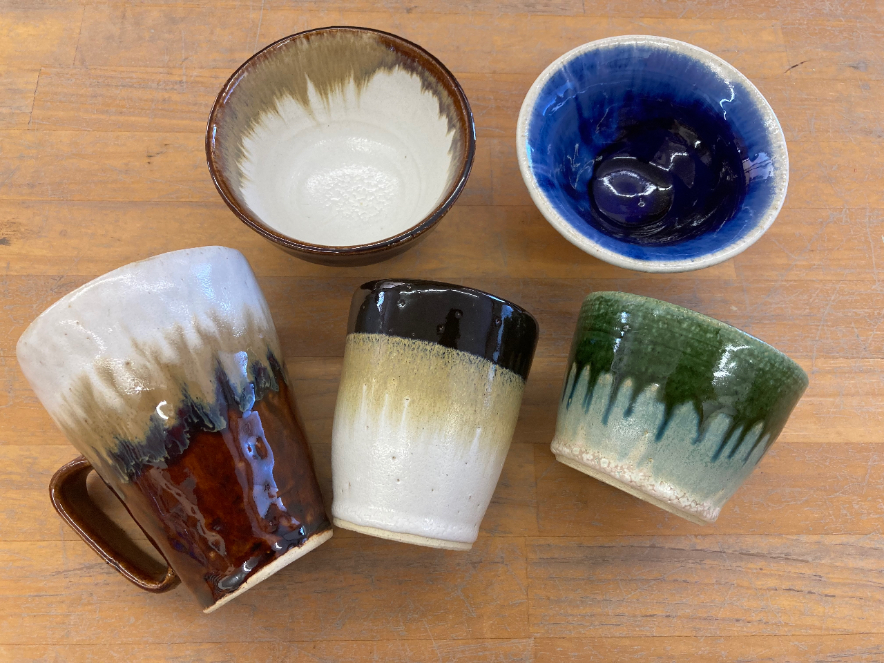 2色使いで重なったところは混ざった色が出ます