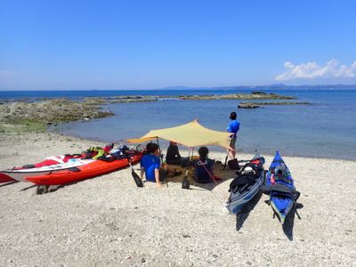 【国内即発】カニさん＆パール☆大きめリング♪オーシャンブルー 館山・カヤック1DAYツーリング】一年中暖かく海の透明度が高い南