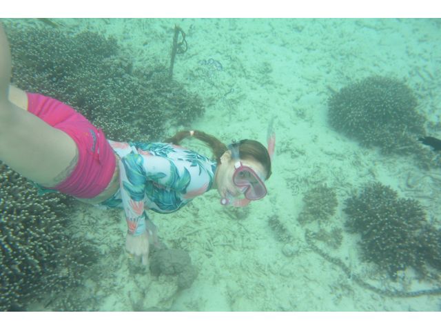スキンダイビング(素潜り)のレクチャーもいたします♪レクチャーを受ければスイスイと潜っていけます!