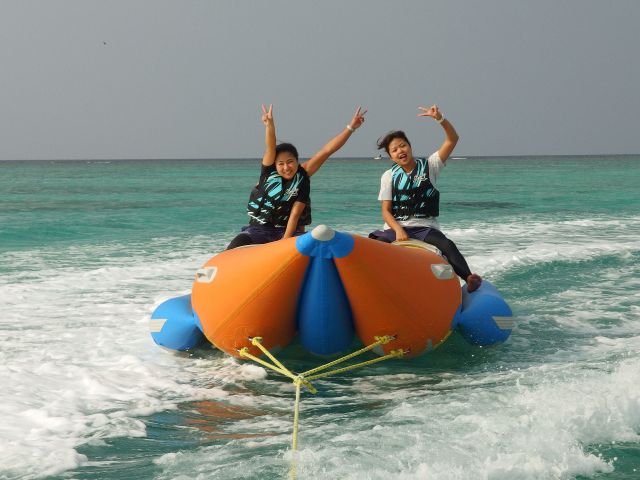 ロケットボートは安定感があり、お子様でも安心してご利用できます。