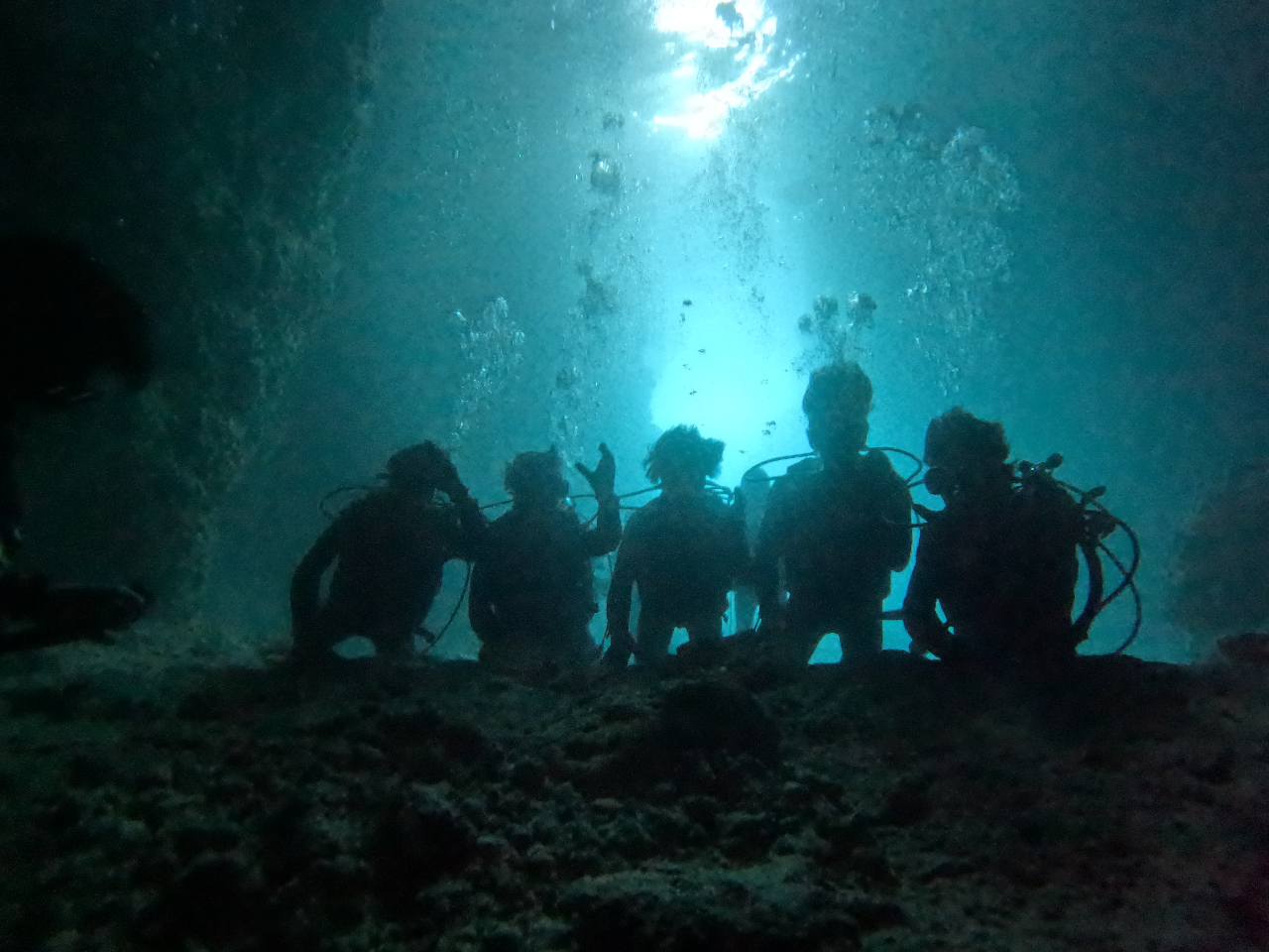 沖縄青の洞窟 フルフェイスマスク 体験ダイビング Goproカメラ､タオル