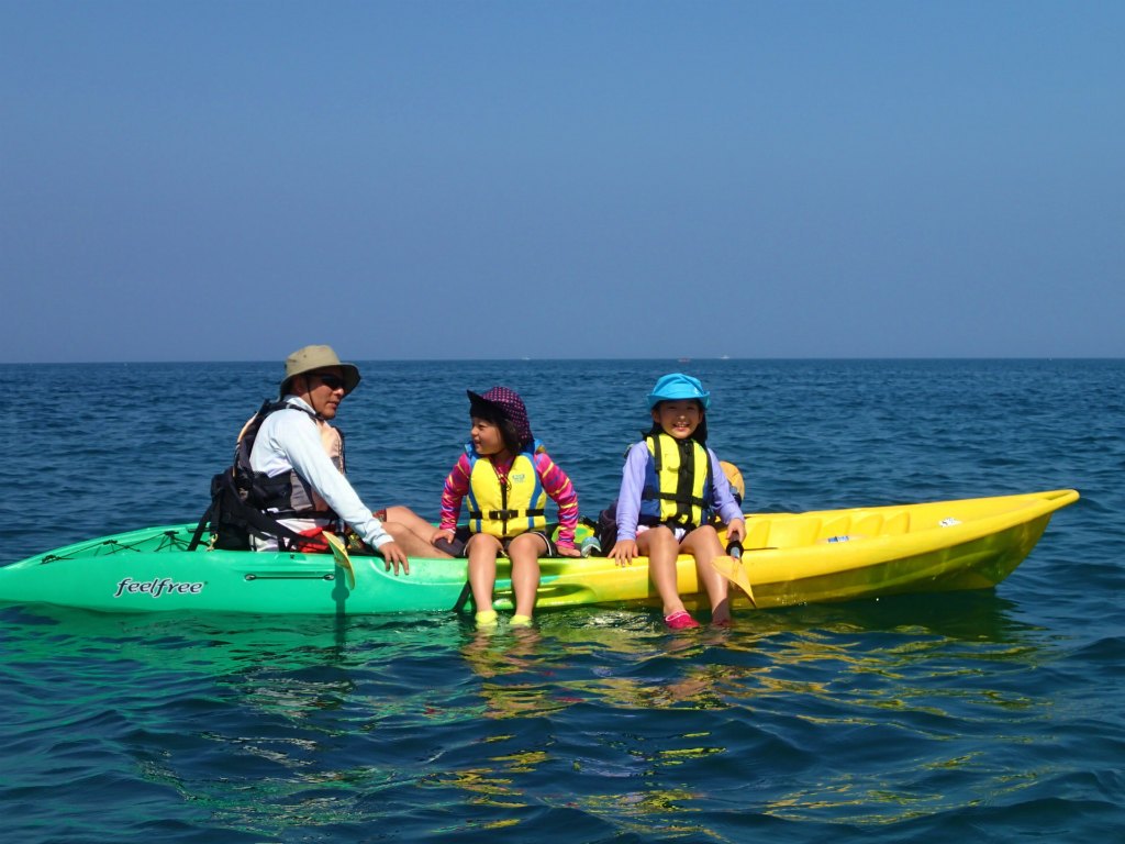 親子でのんびり海遊び