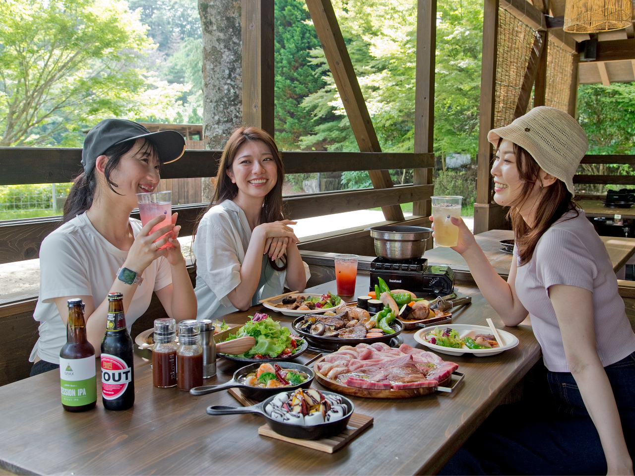 手ぶらで後片付けも必要ないのが魅力