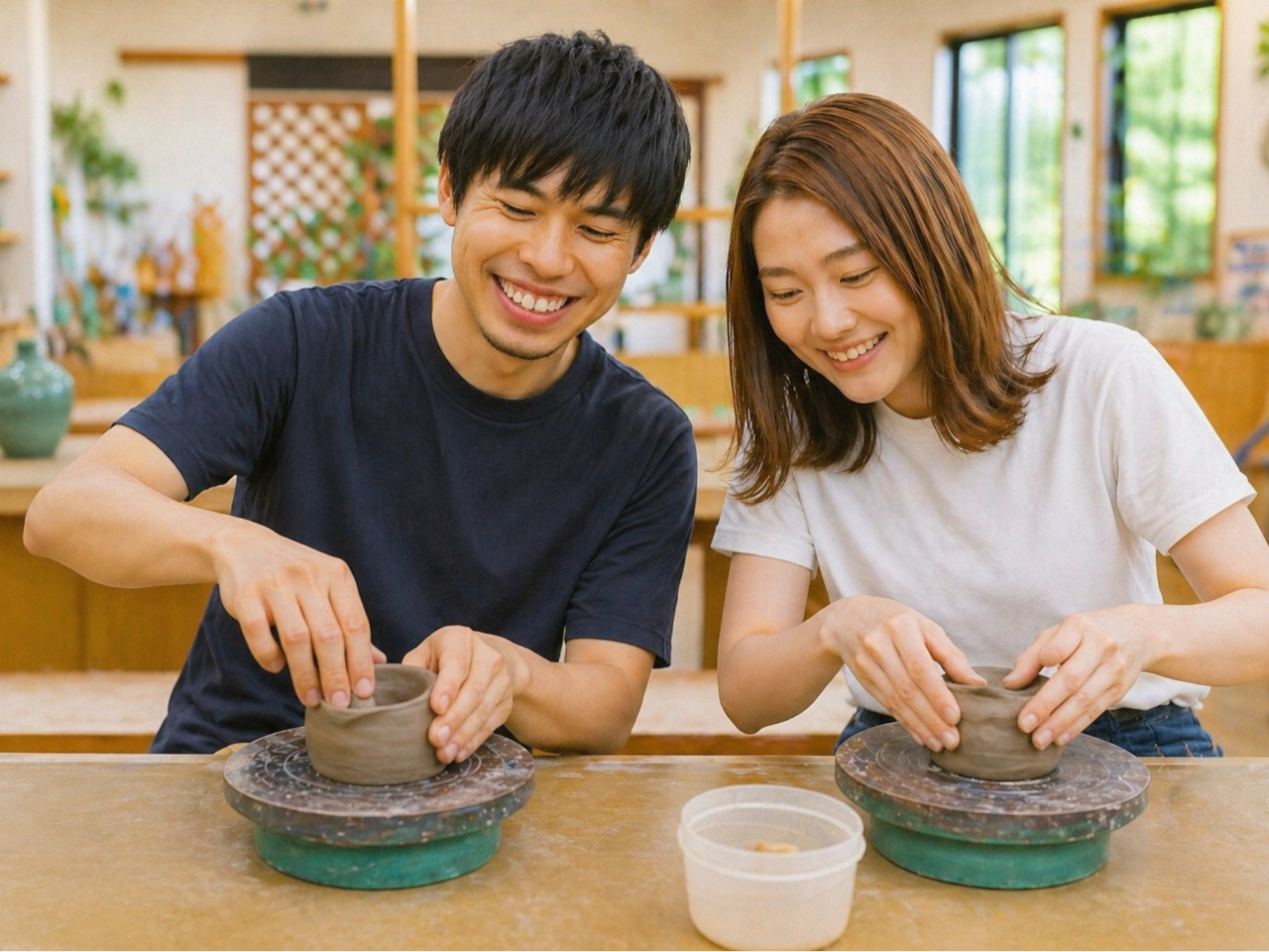 【近江八幡】気軽に楽しめて、気づけば夢中♪ 手廻しロクロ・レギュラーコース|初心...