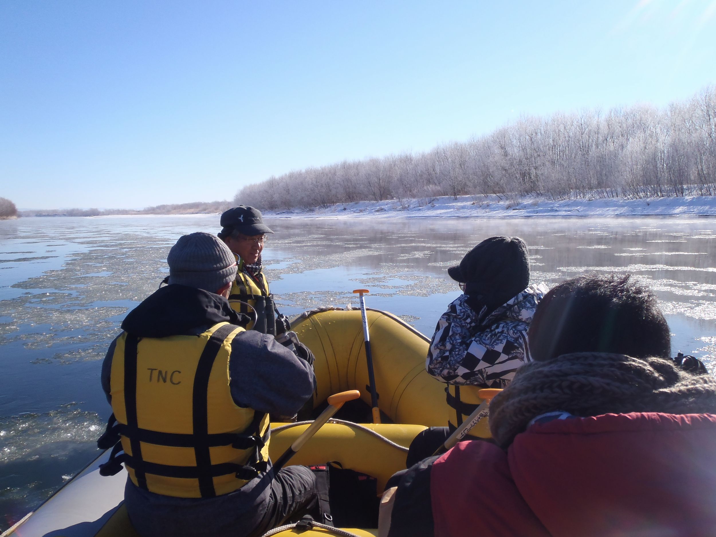寒さ厳しい日はご褒美に霧氷がお出迎え。