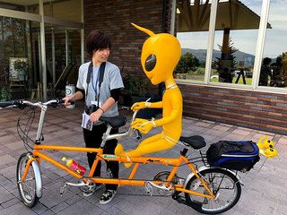希少なタンデムバイクのレンタサイクリング