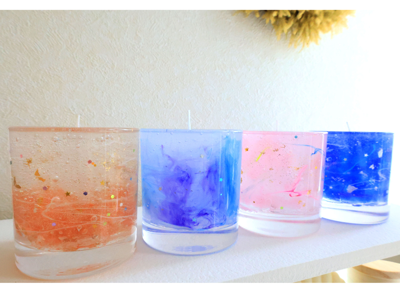 顔料やアロマは約50種類!たくさんの中から選べます。