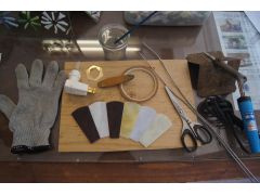 ステンドグラス制作の道具と材料