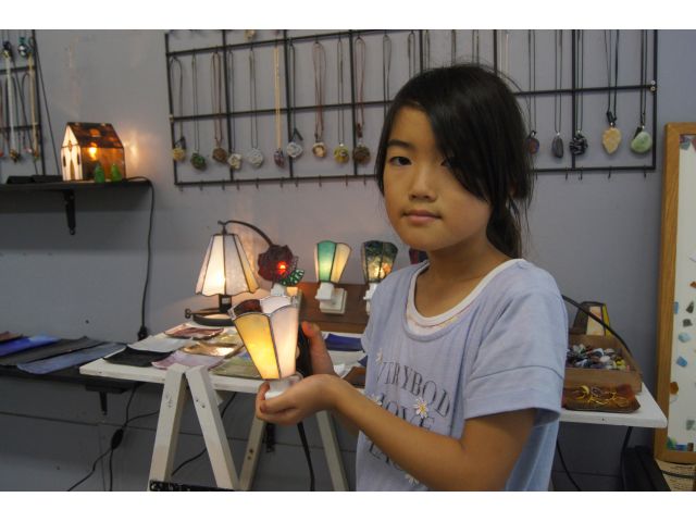 素敵なランプの完成です。