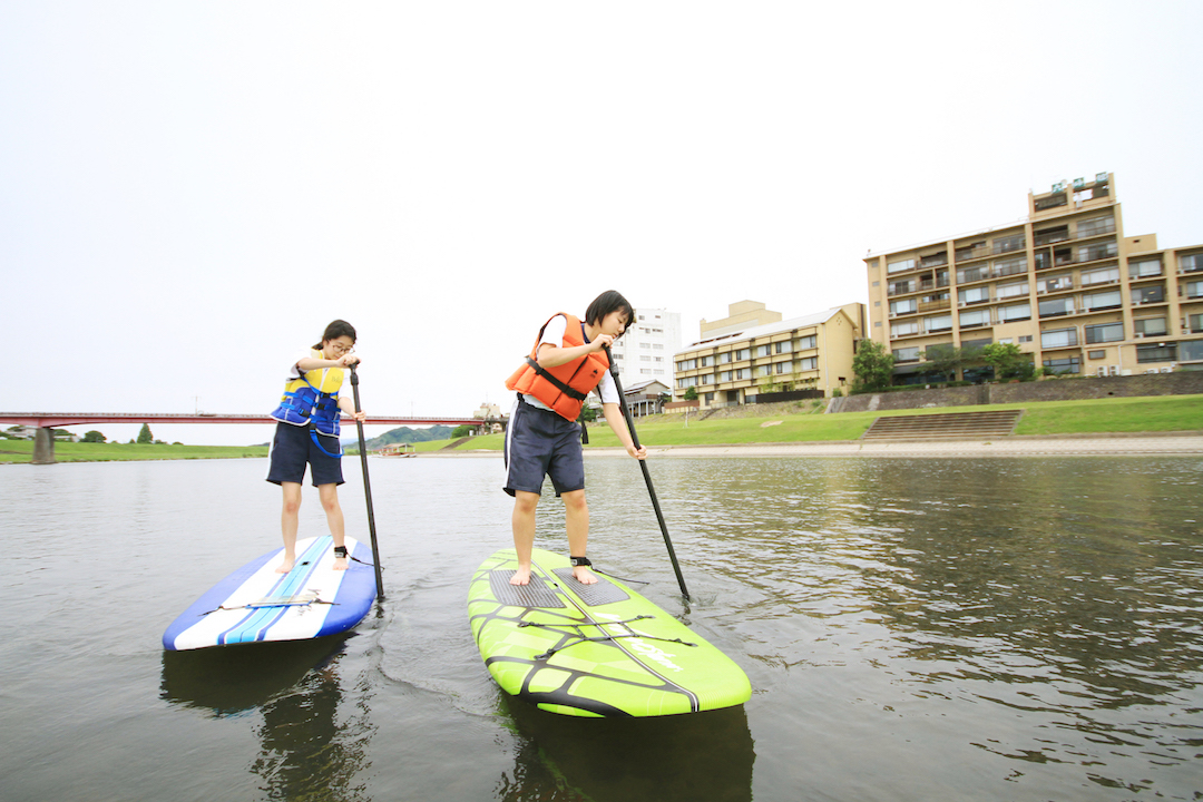 毎日実施!!筑後川でSUP体験 温泉入浴付】（60分）初心者OK！/筑後川