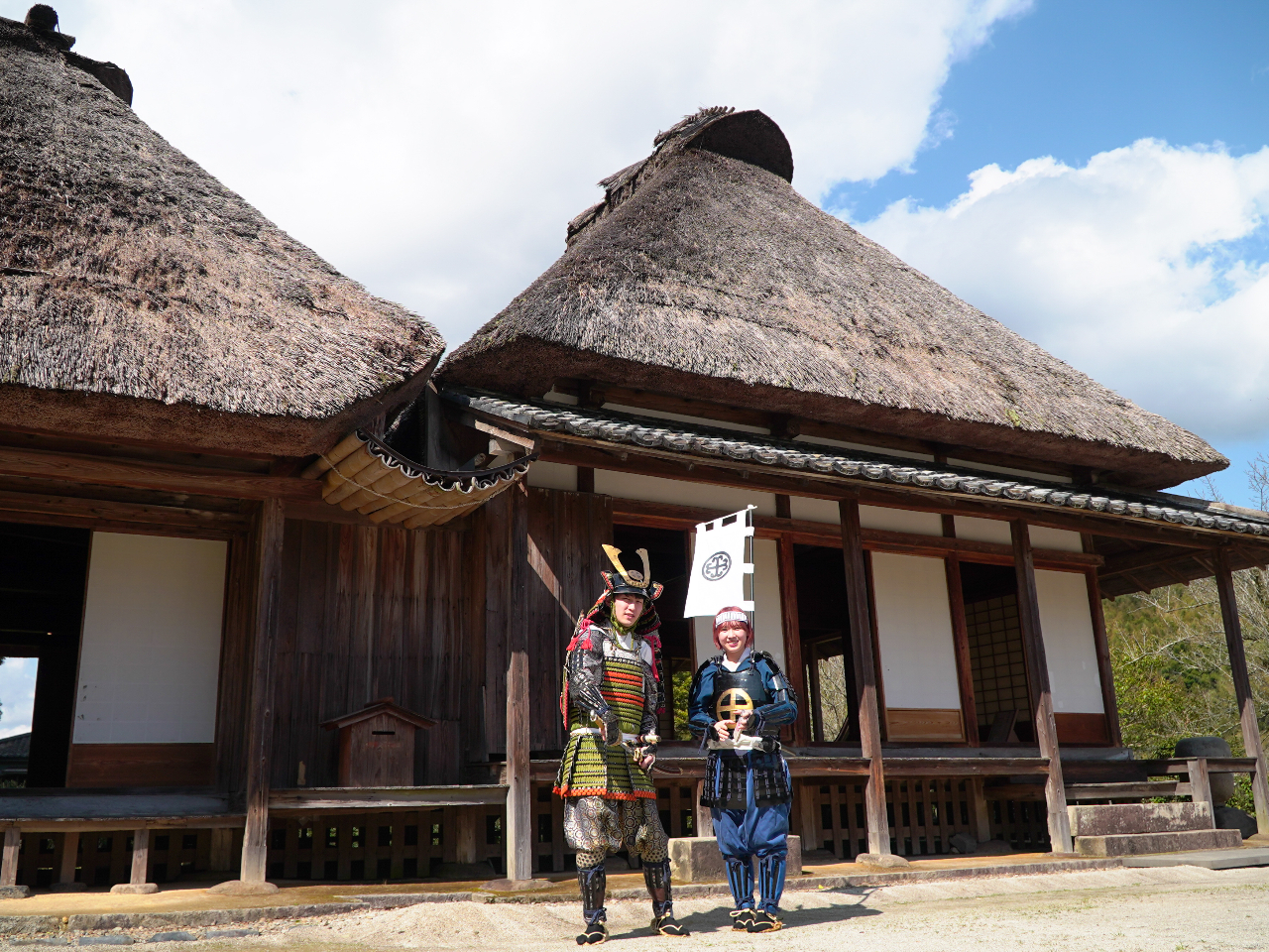 武家屋敷群の中でなりきり撮影!