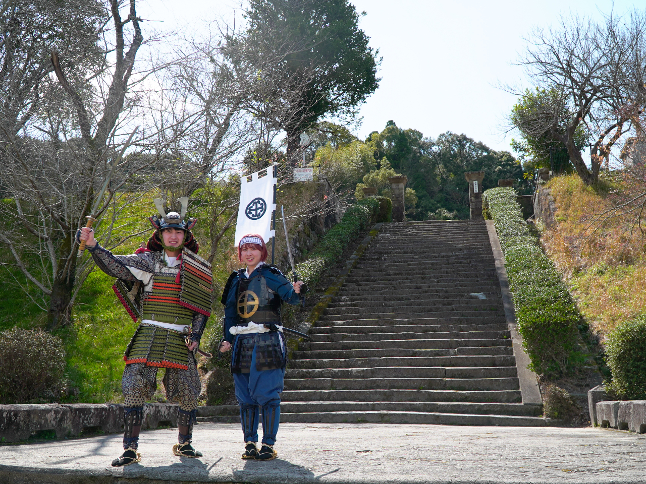 【薩摩川内市│甲冑体験】★武家屋敷群でサムライに変身（足軽クラス）★戦国時代にタ...