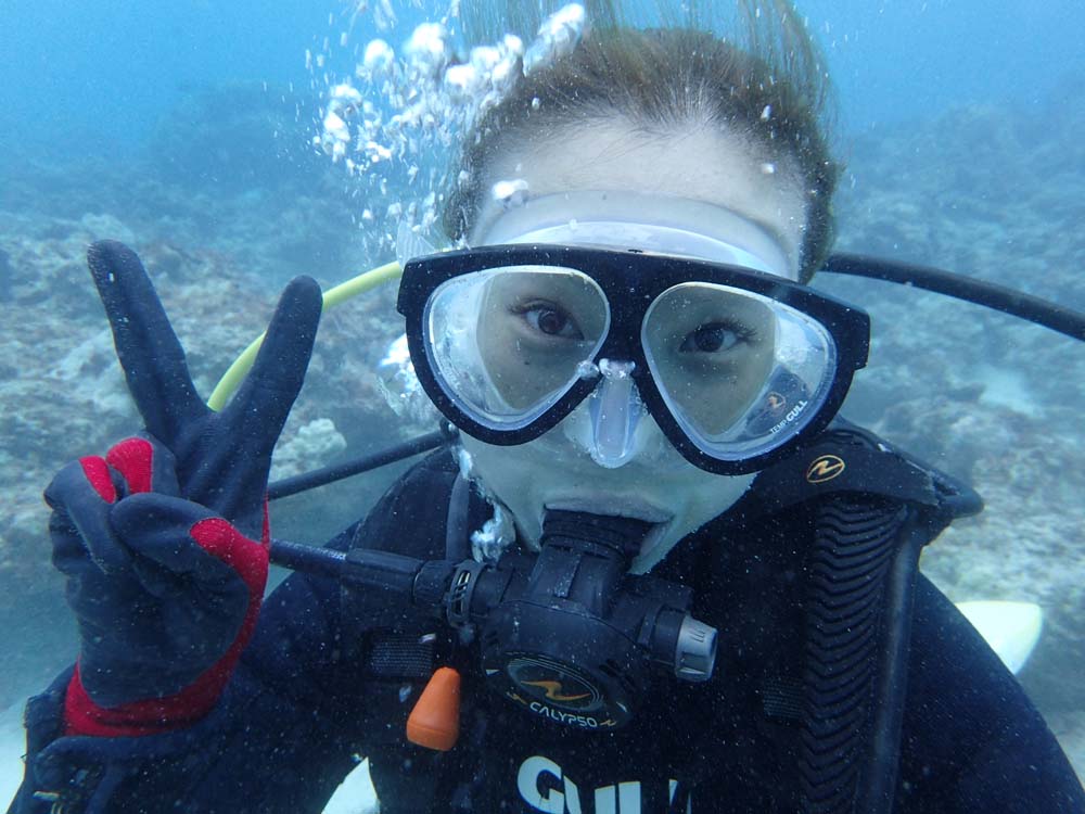 水中で呼吸できる喜び