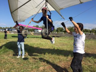 お子様からできるハンググライダー体験 初心者歓迎 2時間半の半日コース 滋賀 彦根荒神山 京都エアースポーツ じゃらん遊び体験