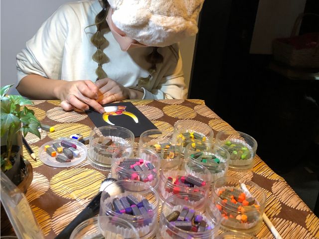 初めてのチョークアート体験♪