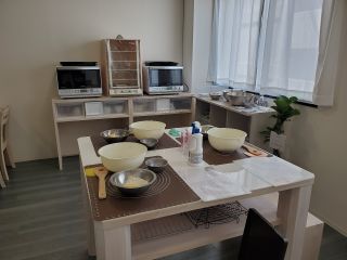 静かで落ち着くキッチンです