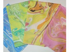 墨流し染はんかち