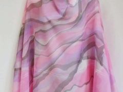 墨流し染シルクショール