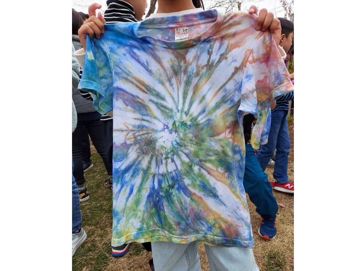 Tシャツ染小学生