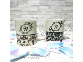 マグカップ:2500円/1個、4500円/2個※イニシャル付★販売・オーダーも承ります。
