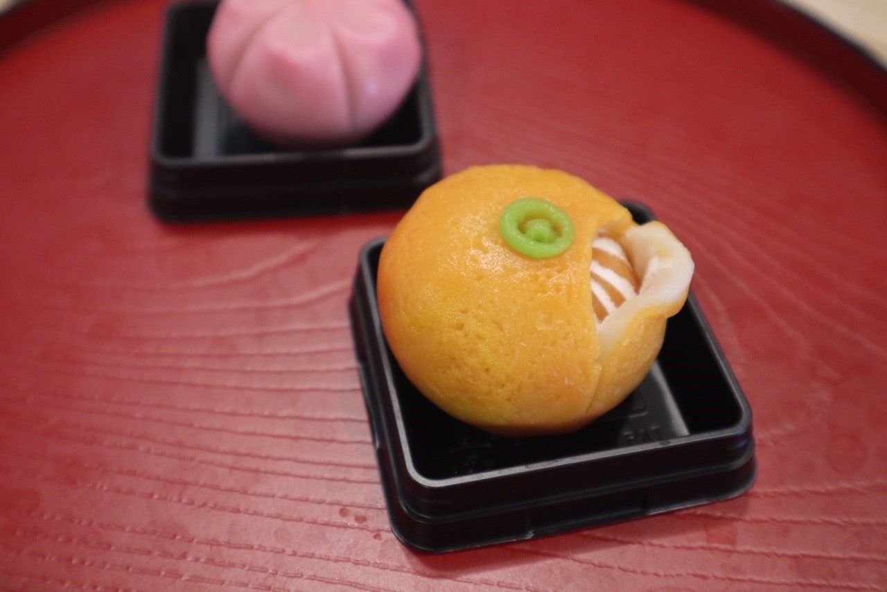 出来上がり見本です。さくらとみかんを作ります!