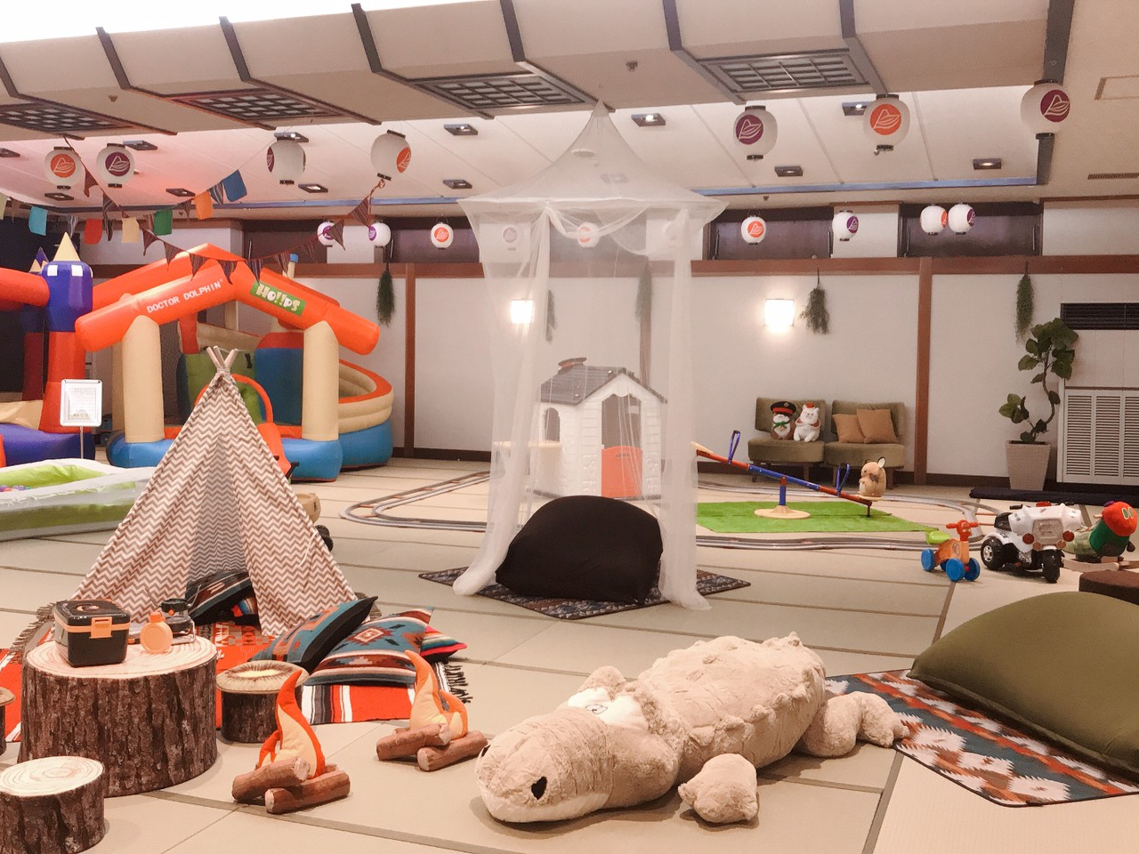レストランご利用のお客様は館内1階のキッズルームもご利用いただけます♪ご希望のお客様は事前にお電話でのご連絡、もしくは当日にフロントにてお声掛けくださいませ