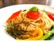 【濃厚明太子クリームパスタ彩り野菜添え】