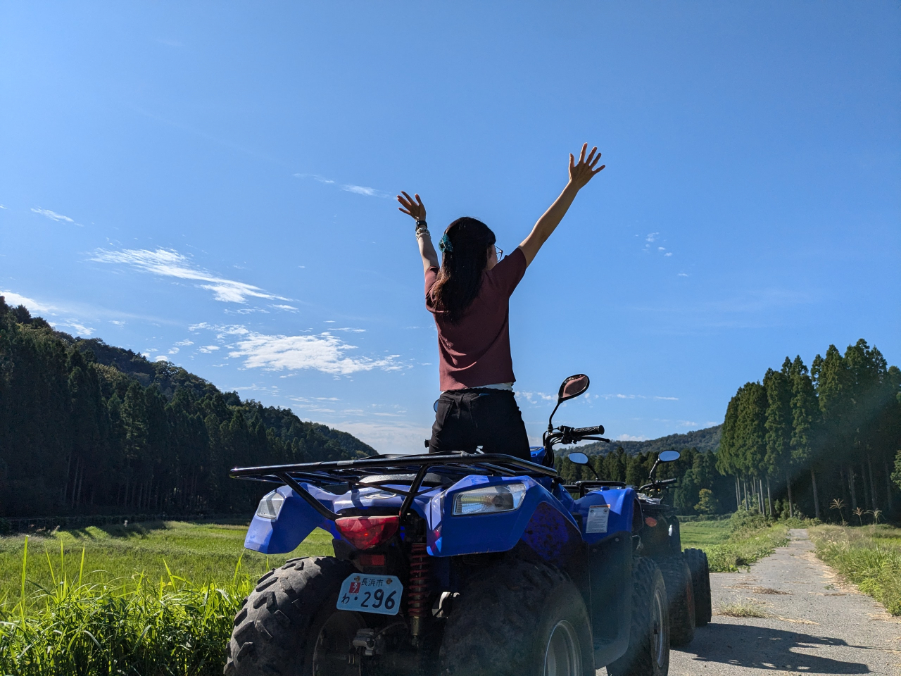 爽やかな秋晴れに田園オプションツアー楽しみました